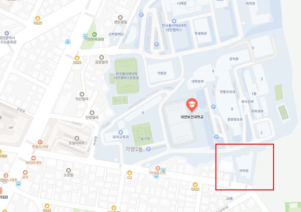 교육장 약도